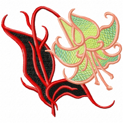 Flowers And Tree Embroidery Design 6 Flowers And Tree Embroidery Design 6